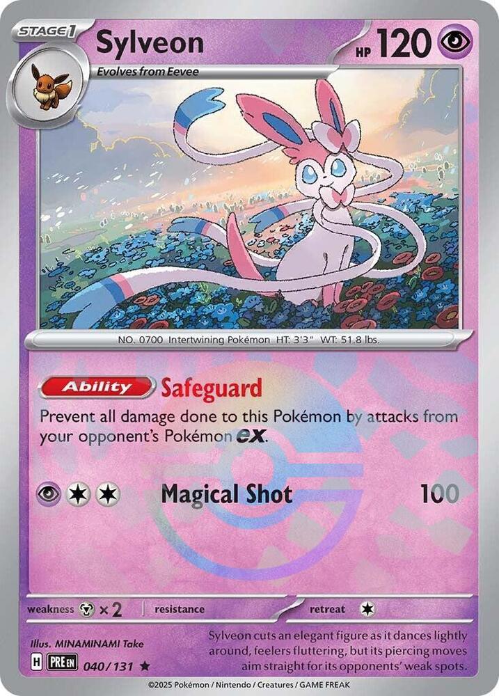 Sylveon (040/131) (Poke Ball Pattern) [Scarlet & Violet: Prismatic Evolutions] | Fandemonia Ltd