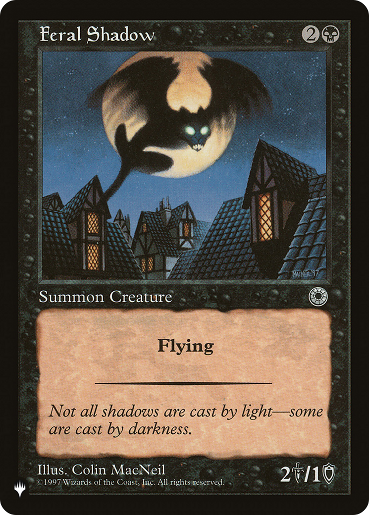 Feral Shadow [The List Reprints] | Fandemonia Ltd