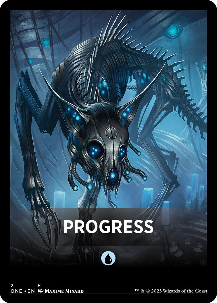 Progress Theme Card [Phyrexia: All Will Be One Tokens] | Fandemonia Ltd