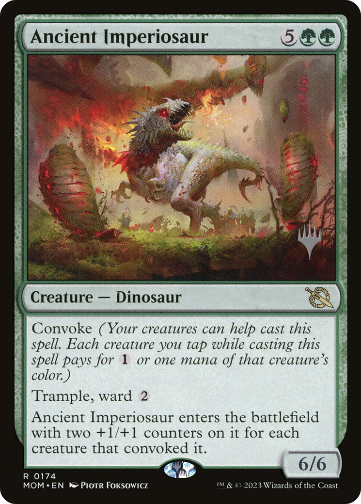 Ancient Imperiosaur (Promo Pack) [March of the Machine Promos] | Fandemonia Ltd