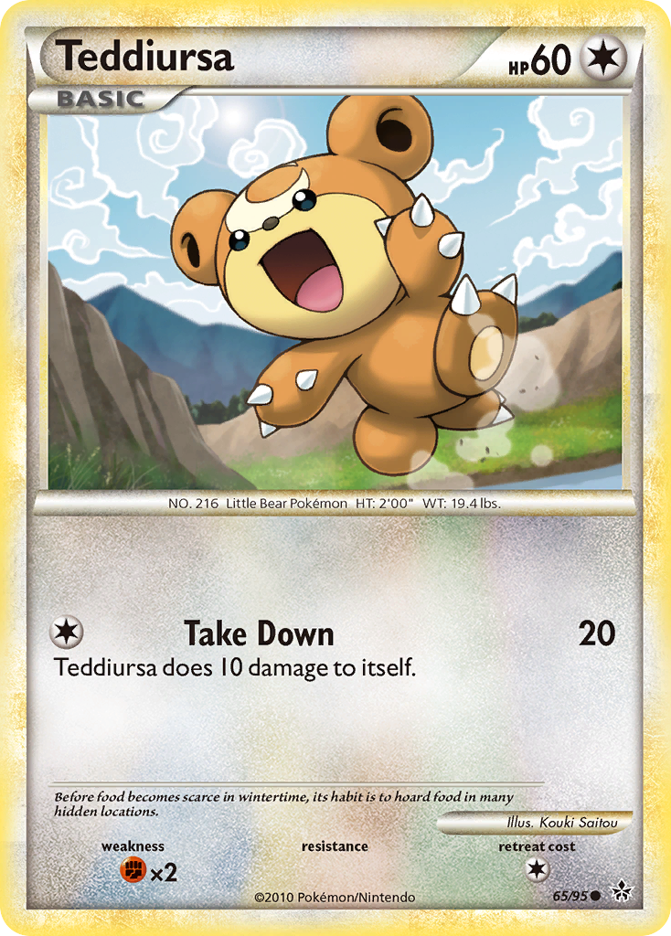 Teddiursa (65/95) [HeartGold & SoulSilver: Unleashed] | Fandemonia Ltd