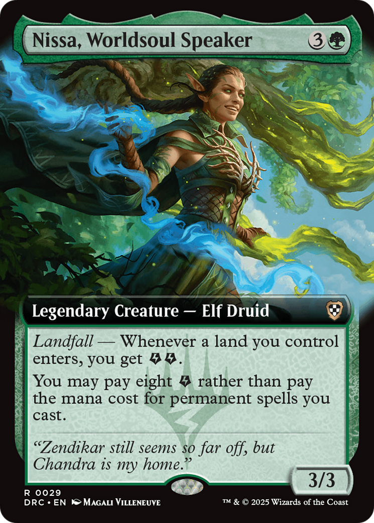 Nissa, Worldsoul Speaker (Extended Art) [Aetherdrift Commander] | Fandemonia Ltd