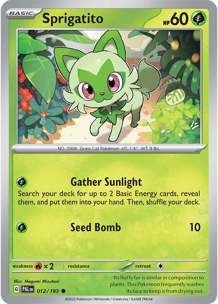 Sprigatito (012/193) [Scarlet & Violet: Paldea Evolved] | Fandemonia Ltd