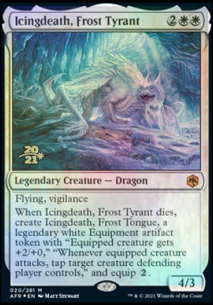 Icingdeath, Frost Tyrant [Dungeons & Dragons: Adventures in the Forgotten Realms Prerelease Promos] | Fandemonia Ltd