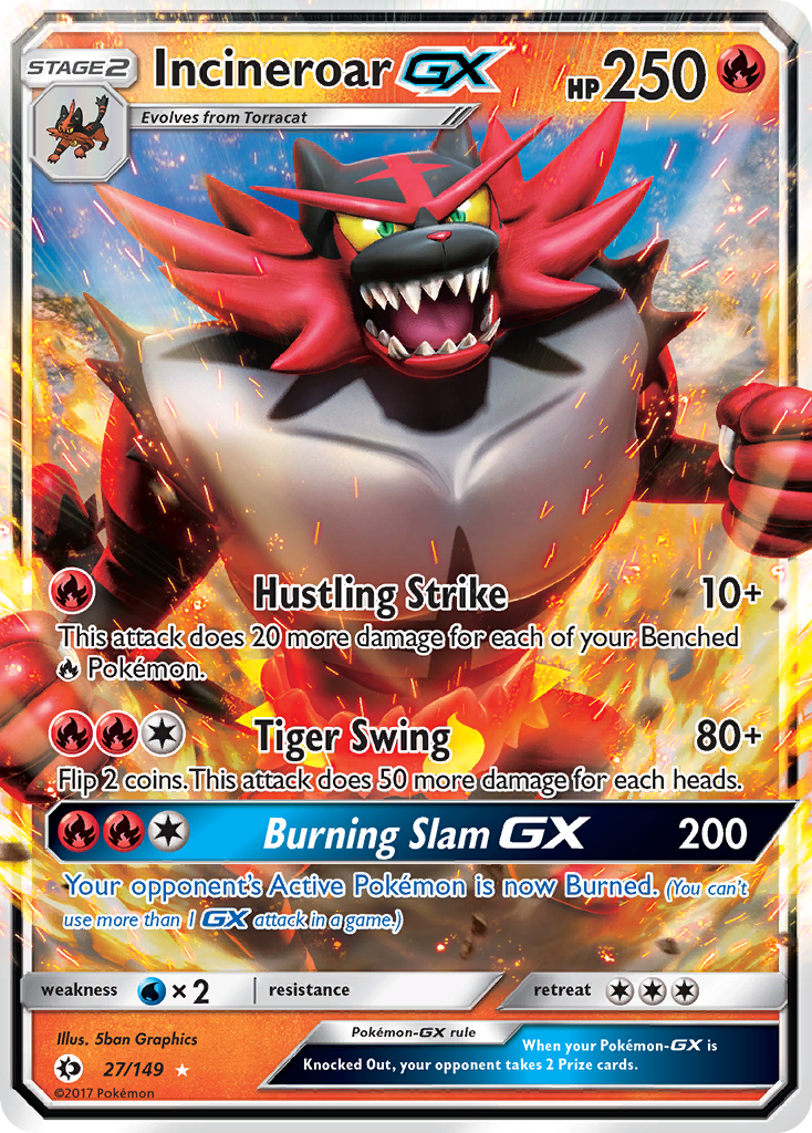 Incineroar GX (27/149) (Jumbo Card) [Sun & Moon: Base Set] | Fandemonia Ltd