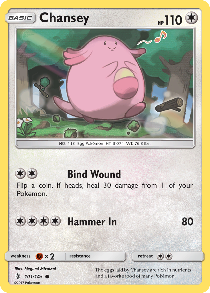 Chansey (101/145) [Sun & Moon: Guardians Rising] | Fandemonia Ltd