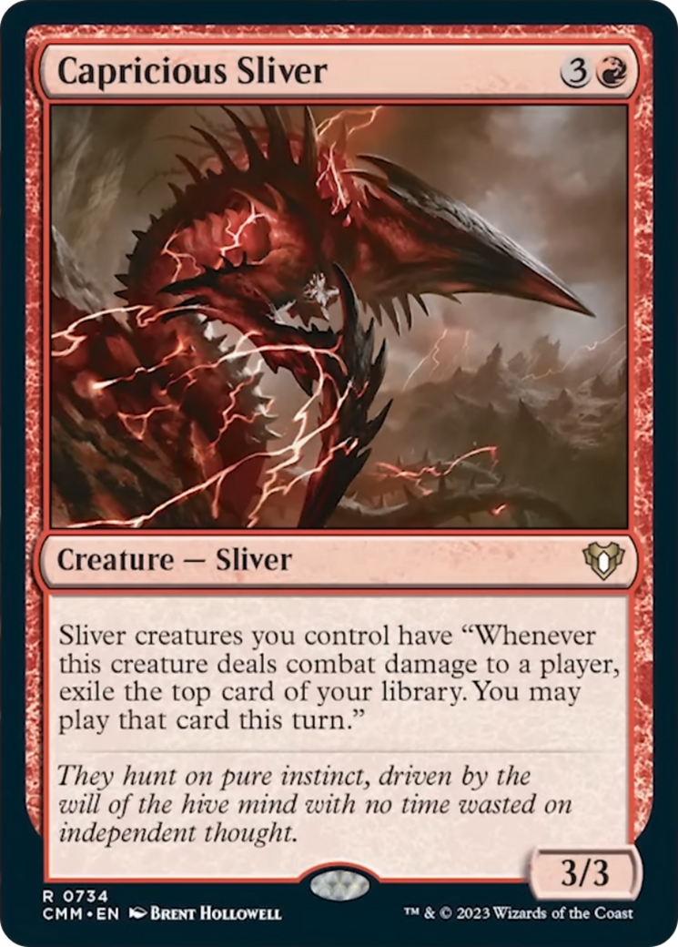 Capricious Sliver [Commander Masters] | Fandemonia Ltd