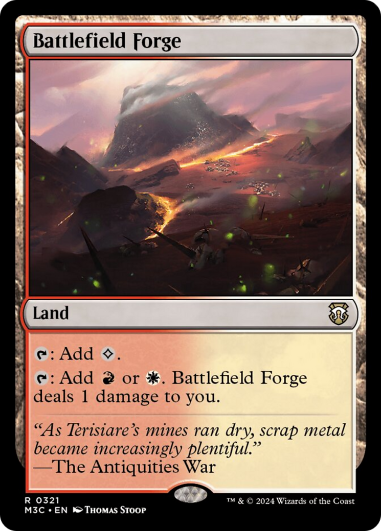 Battlefield Forge (Ripple Foil) [Modern Horizons 3 Commander] | Fandemonia Ltd