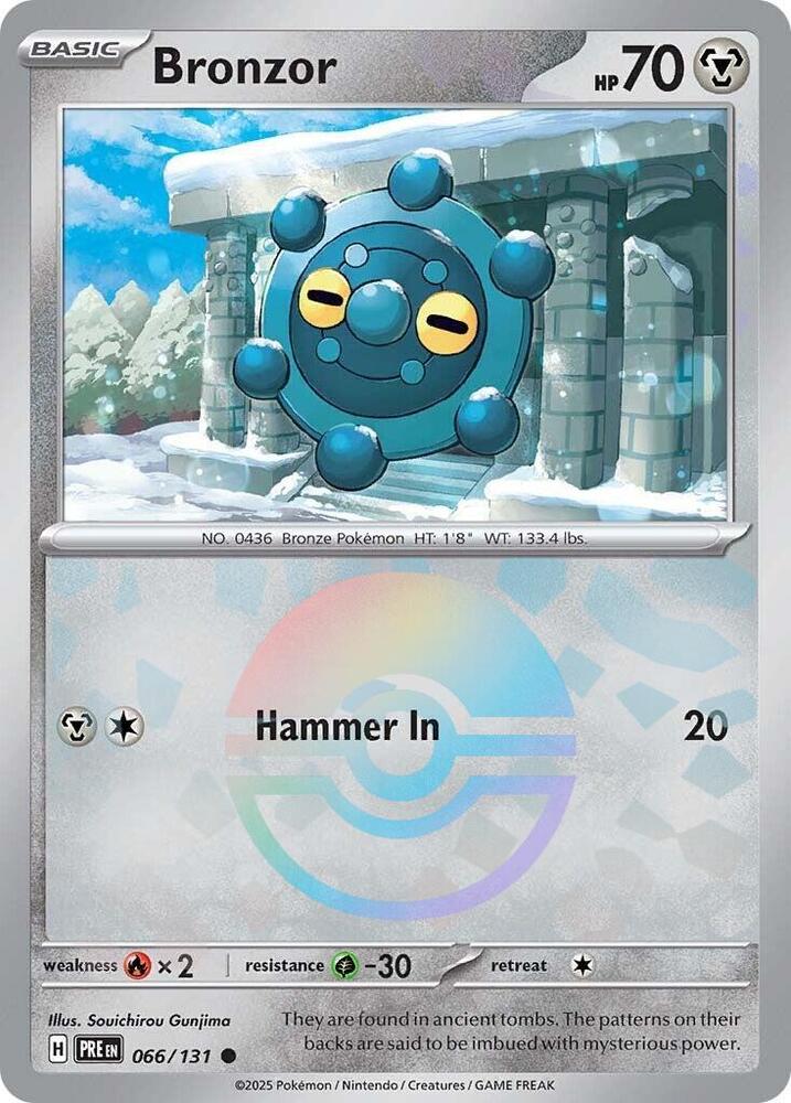 Bronzor (066/131) (Poke Ball Pattern) [Scarlet & Violet: Prismatic Evolutions] | Fandemonia Ltd