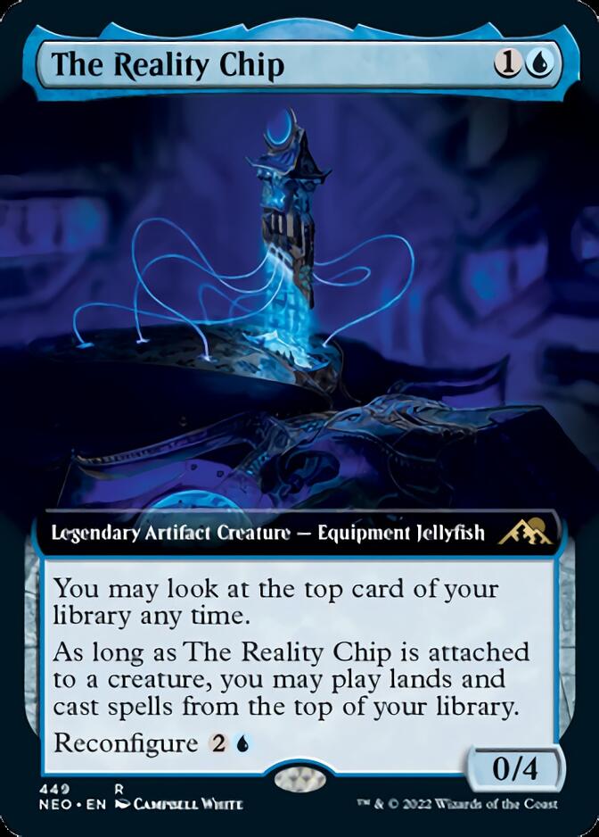 The Reality Chip (Extended Art) [Kamigawa: Neon Dynasty] | Fandemonia Ltd