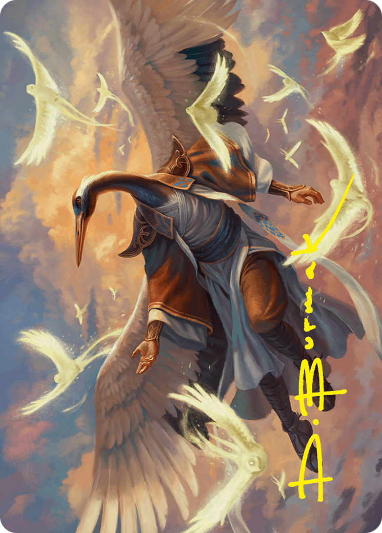 Kykar, Zephyr Awakener Art Card (16/54) (Gold-Stamped Signature) [Foundations Art Series] | Fandemonia Ltd