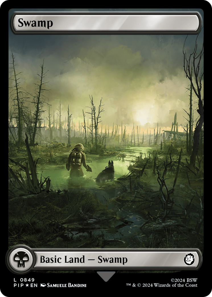 Swamp (0849) (Surge Foil) [Fallout] | Fandemonia Ltd