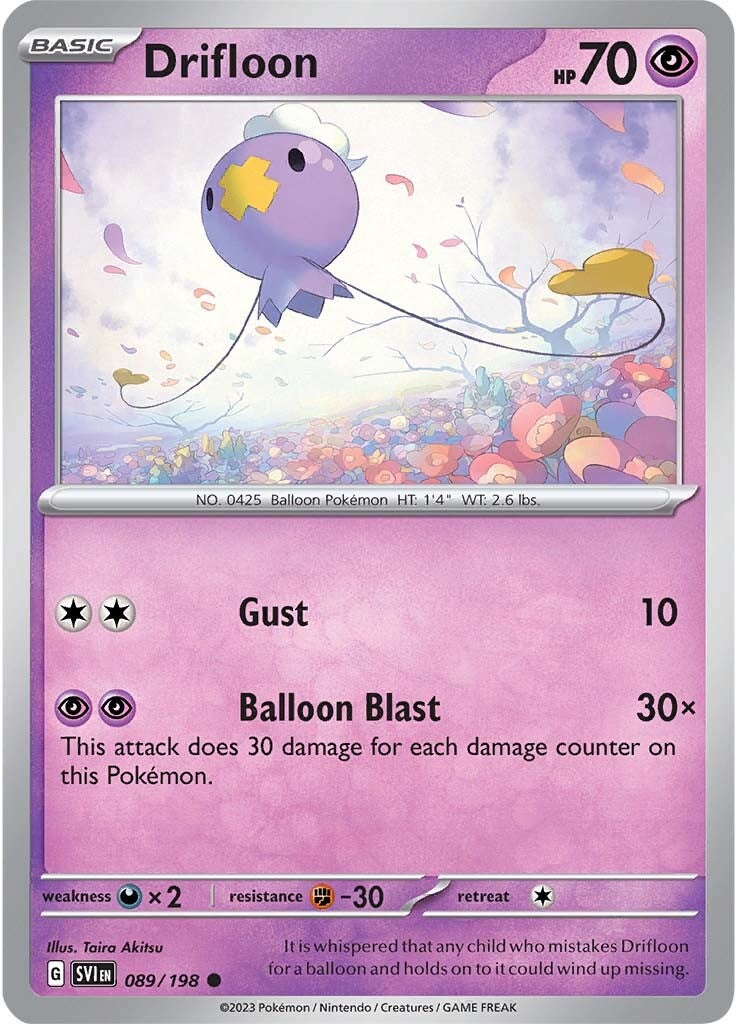 Drifloon (089/198) [Scarlet & Violet: Base Set] | Fandemonia Ltd