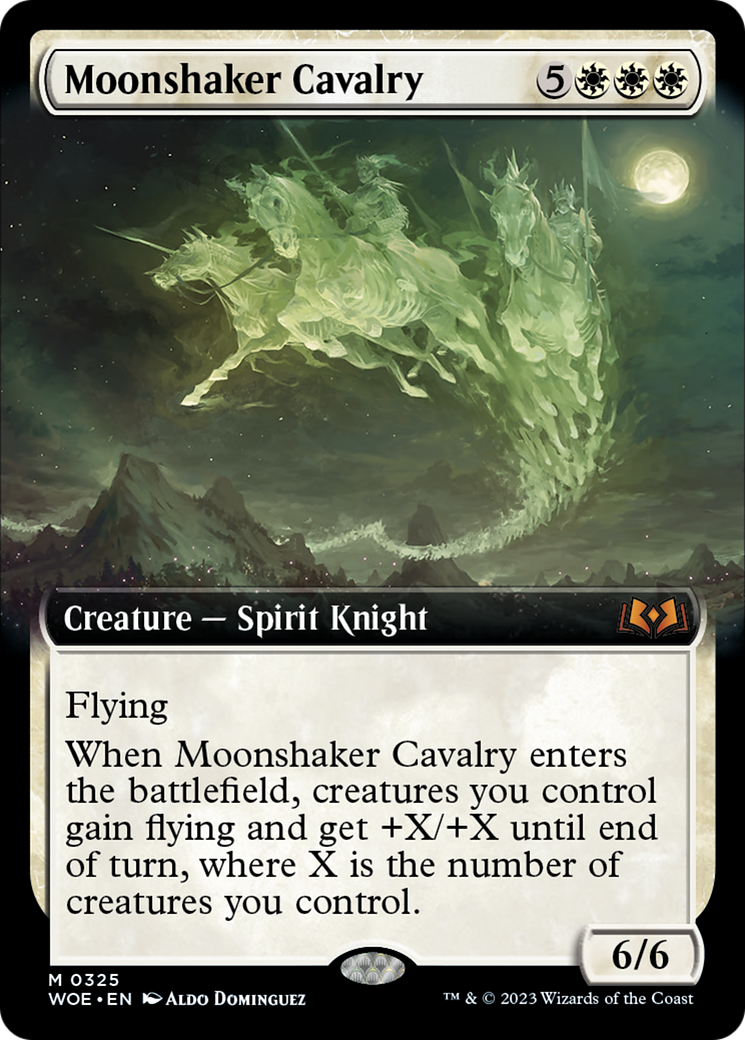 Moonshaker Cavalry (Extended Art) [Wilds of Eldraine] | Fandemonia Ltd