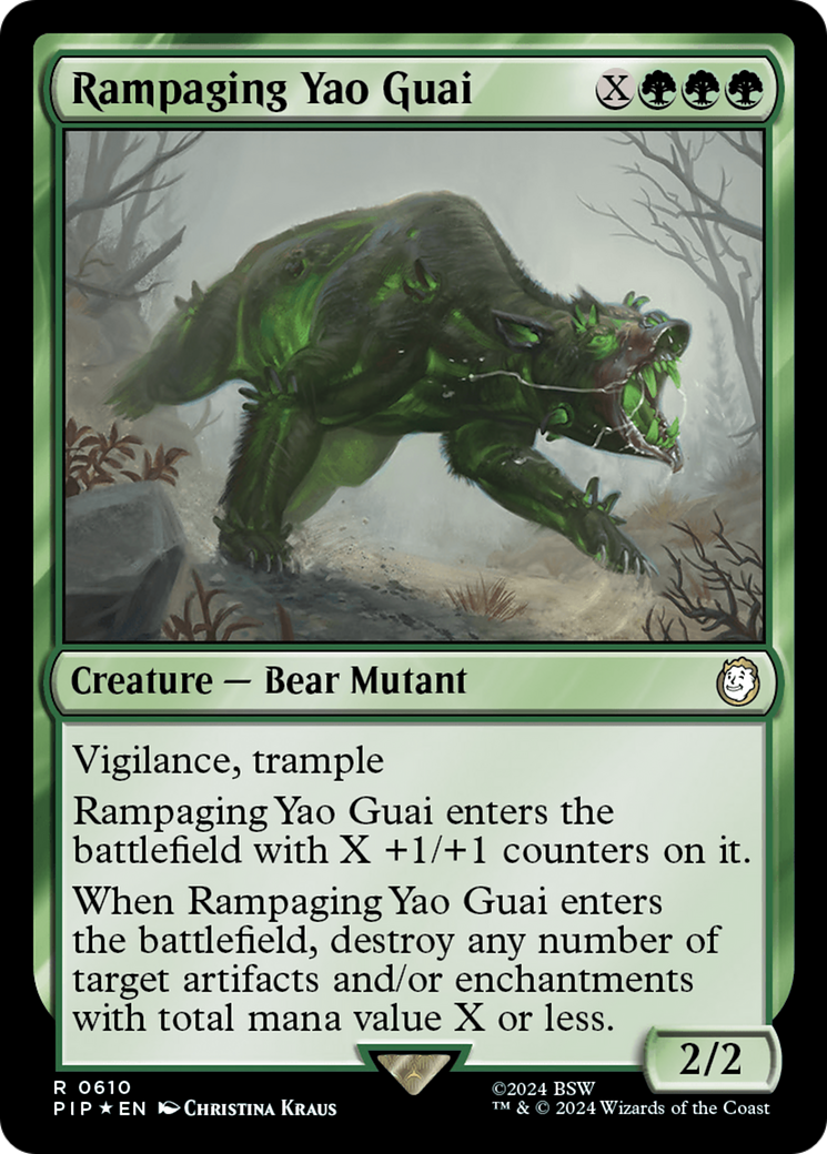 Rampaging Yao Guai (Surge Foil) [Fallout] | Fandemonia Ltd