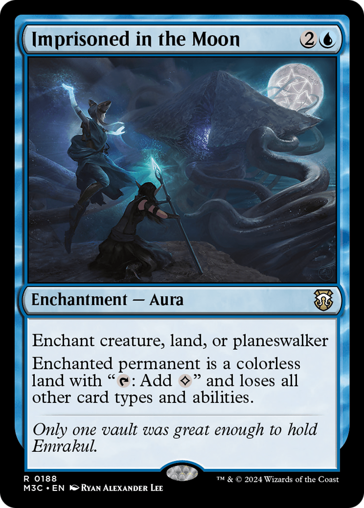 Imprisoned in the Moon (Ripple Foil) [Modern Horizons 3 Commander] | Fandemonia Ltd