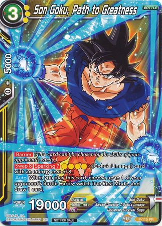 Son Goku, Path to Greatness (Power Booster) (P-115) [Promotion Cards] | Fandemonia Ltd