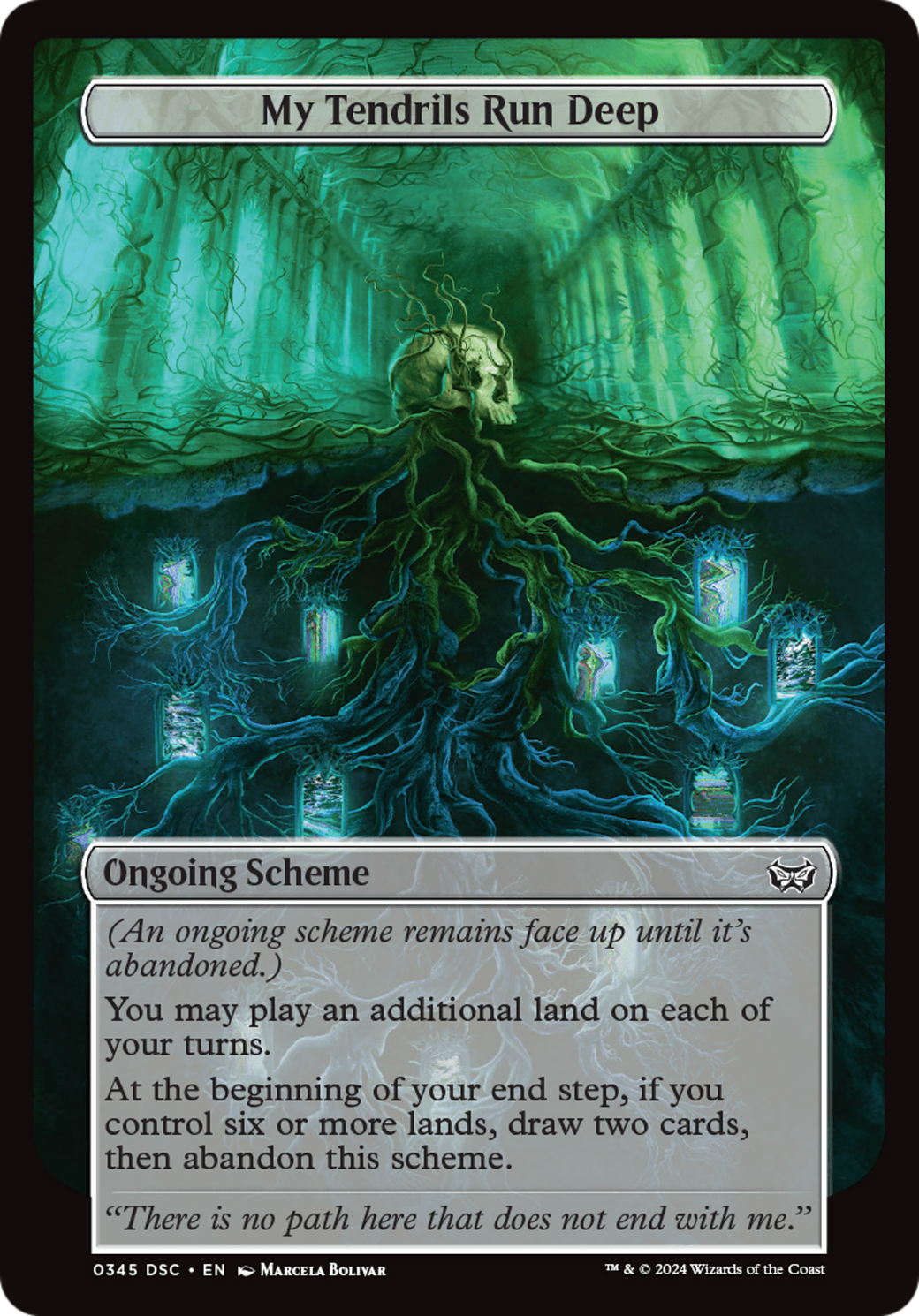 My Tendrils Run Deep (Full Art) [Duskmourn: House of Horror Commander] | Fandemonia Ltd