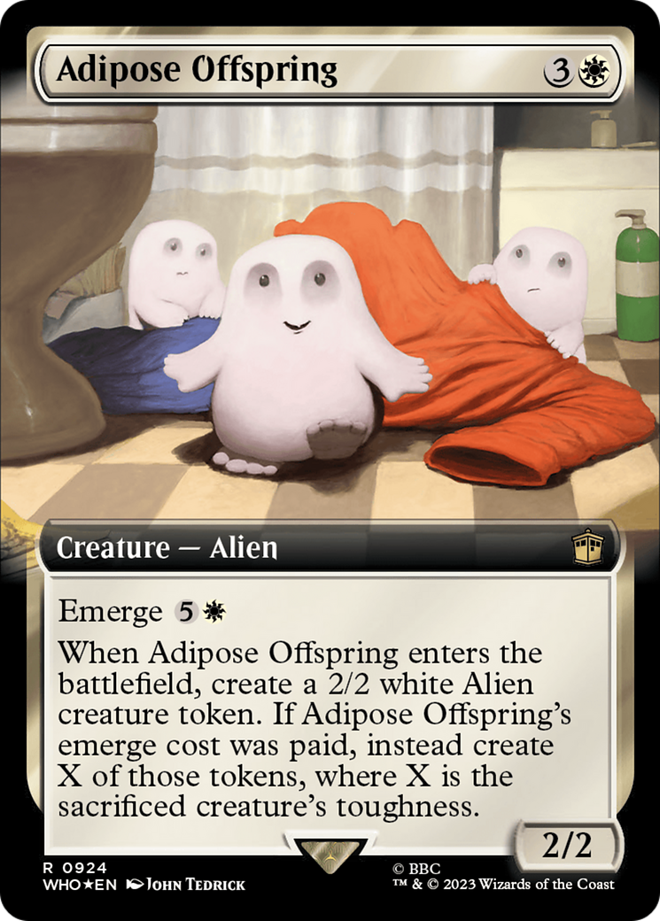 Adipose Offspring (Extended Art) (Surge Foil) [Doctor Who] | Fandemonia Ltd