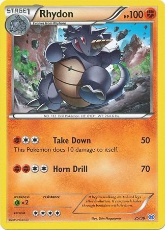 Rhydon (25/30) [XY: Trainer Kit 2 - Latios] | Fandemonia Ltd