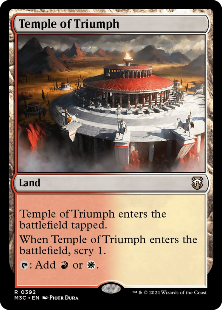 Temple of Triumph (Ripple Foil) [Modern Horizons 3 Commander] | Fandemonia Ltd