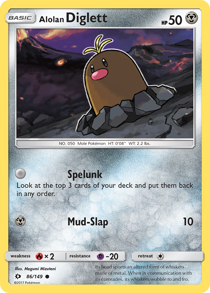 Alolan Diglett (86/149) [Sun & Moon: Base Set] | Fandemonia Ltd