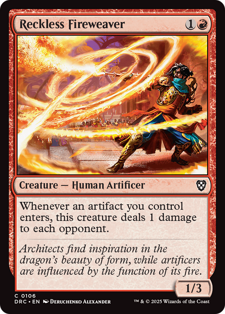 Reckless Fireweaver [Aetherdrift Commander] | Fandemonia Ltd