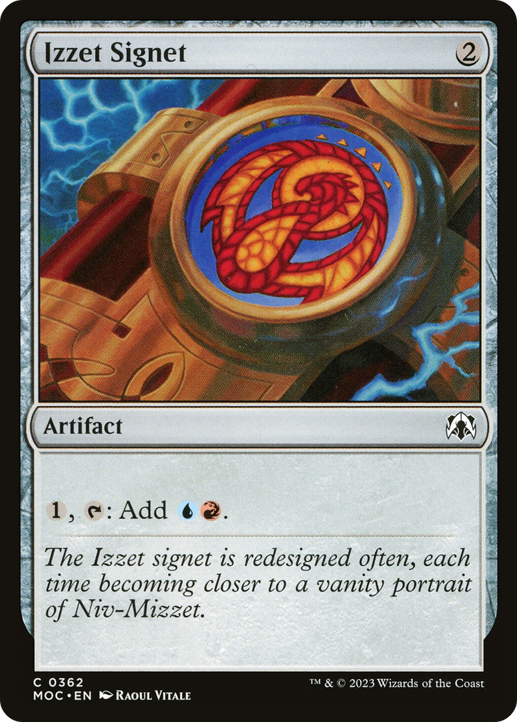 Izzet Signet [March of the Machine Commander] | Fandemonia Ltd