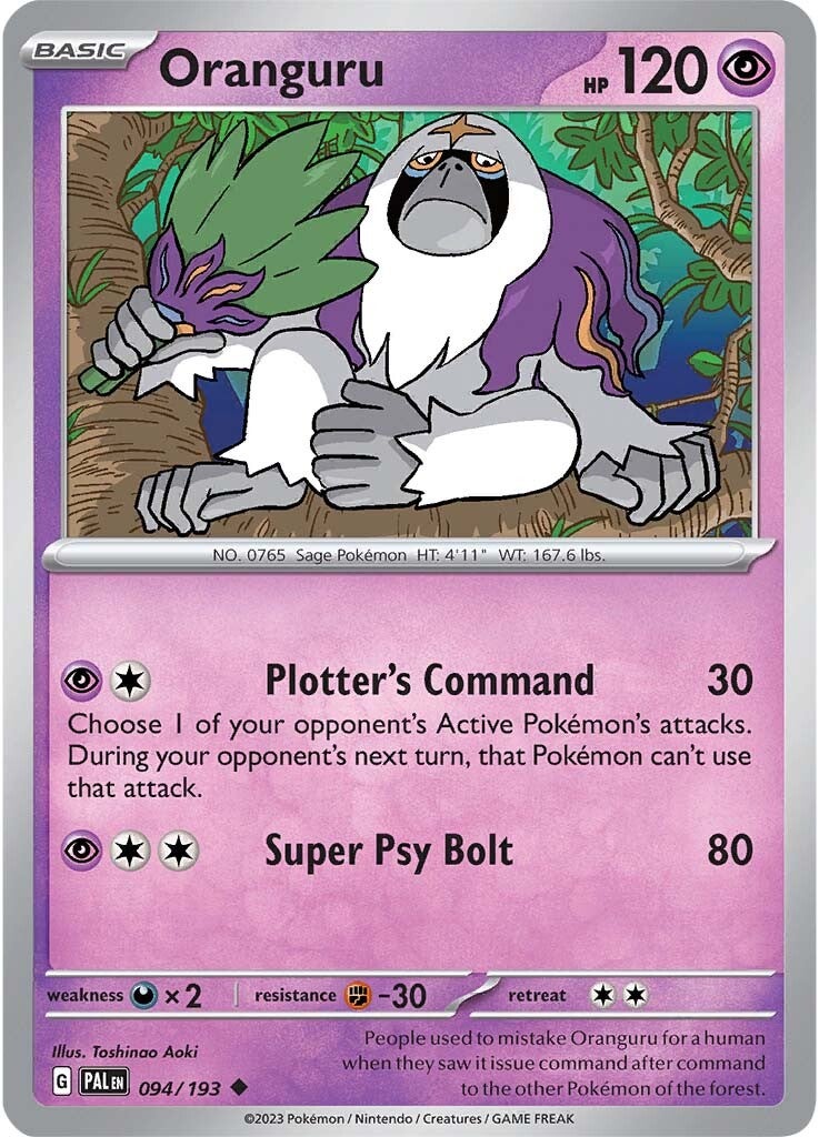 Oranguru (094/193) [Scarlet & Violet: Paldea Evolved] | Fandemonia Ltd