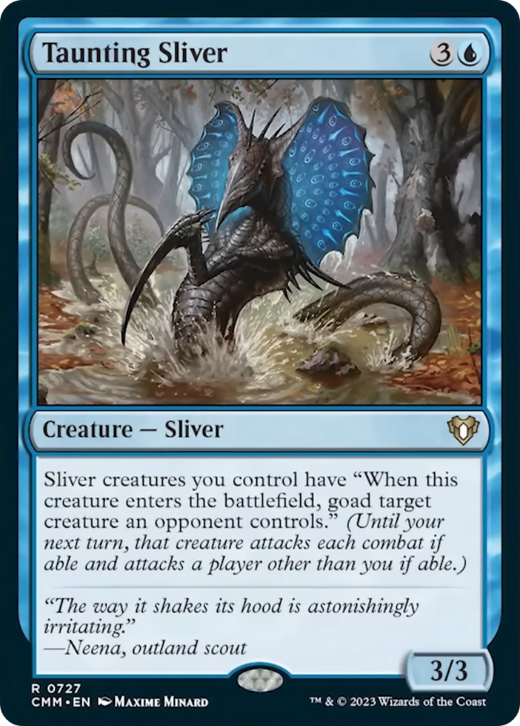 Taunting Sliver [Commander Masters] | Fandemonia Ltd