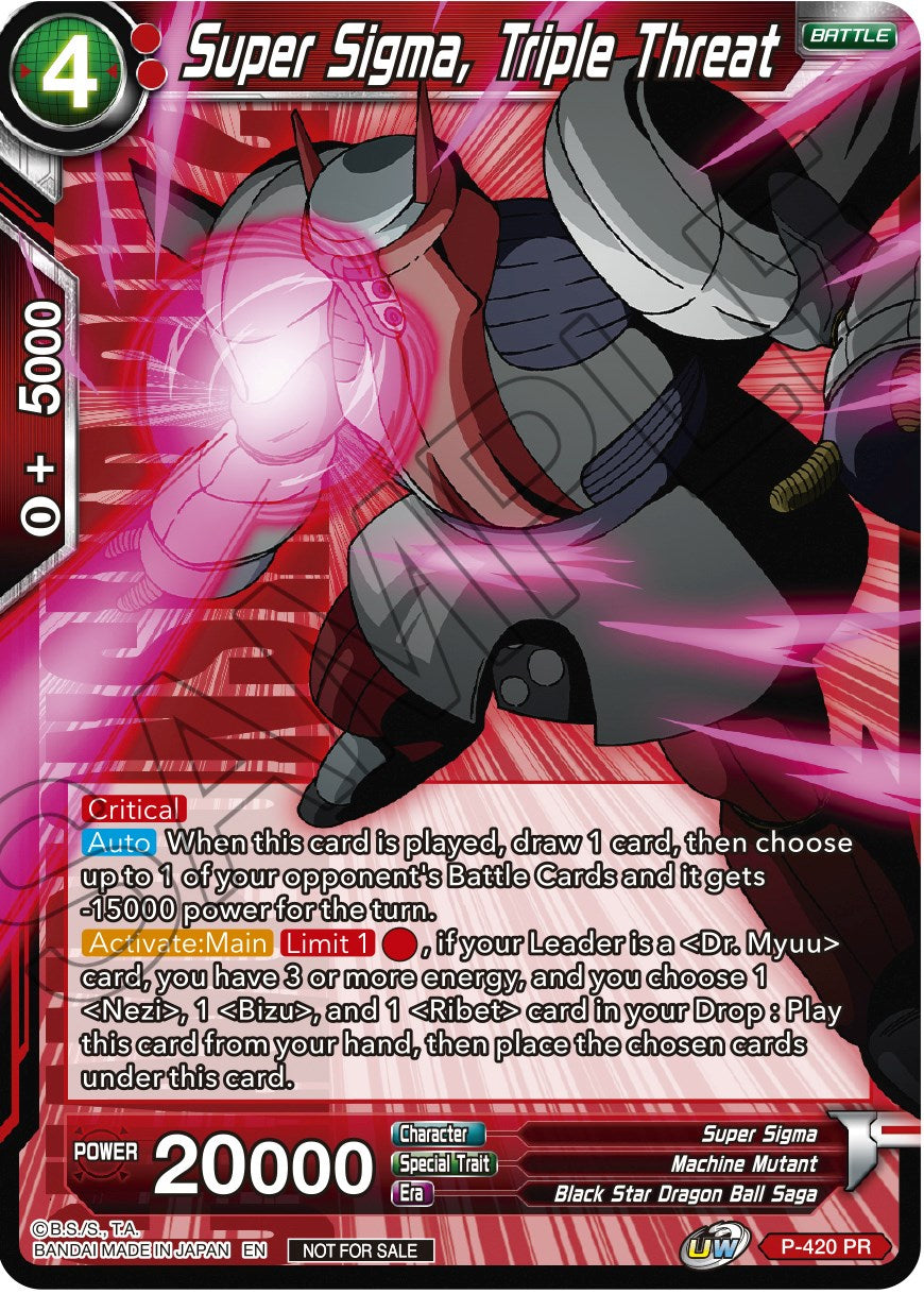 Super Sigma, Triple Threat (Championship Pack 2022 Vol.2) (P-420) [Promotion Cards] | Fandemonia Ltd