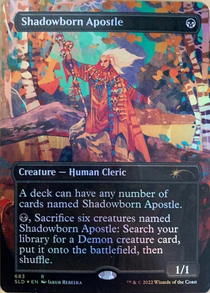 Shadowborn Apostle (Borderless) (683) [Secret Lair Drop Promos] | Fandemonia Ltd