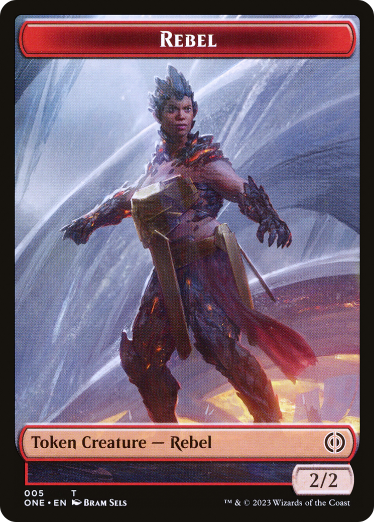 Rebel Token [Phyrexia: All Will Be One Tokens] | Fandemonia Ltd