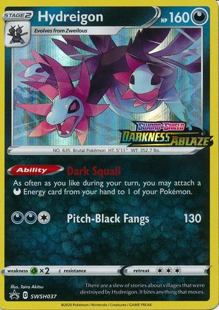 Hydreigon (SWSH037) (Prerelease Promo) [Sword & Shield: Black Star Promos] | Fandemonia Ltd