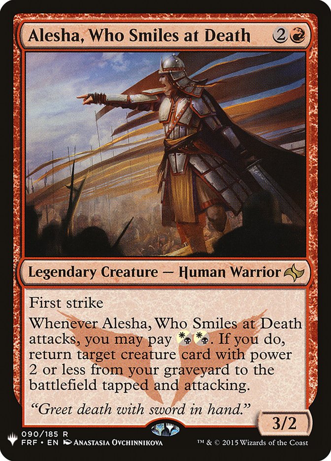 Alesha, Who Smiles at Death [The List] | Fandemonia Ltd