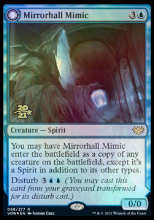 Mirrorhall Mimic // Ghastly Mimicry [Innistrad: Crimson Vow Prerelease Promos] | Fandemonia Ltd