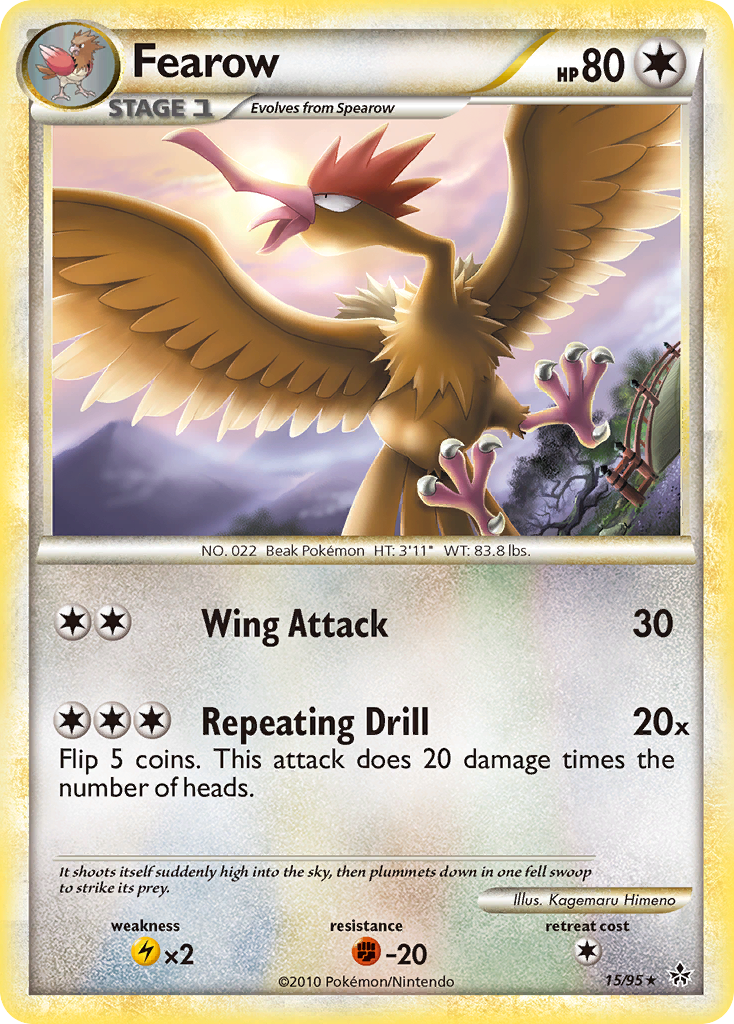 Fearow (15/95) [HeartGold & SoulSilver: Unleashed] | Fandemonia Ltd