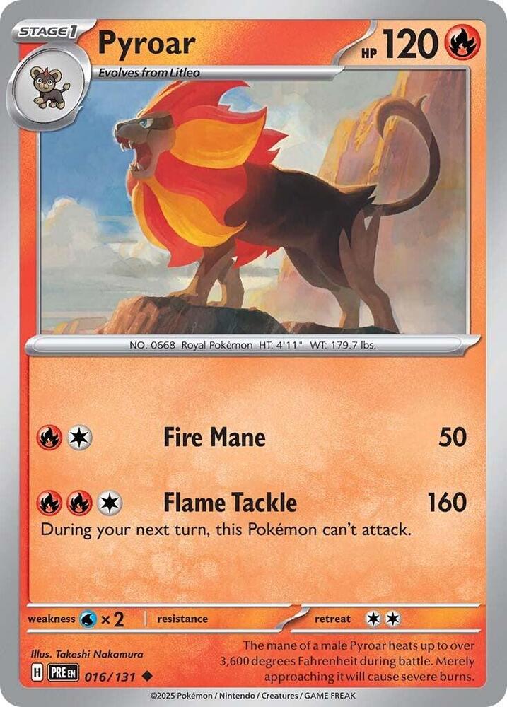 Pyroar (016/131) [Scarlet & Violet: Prismatic Evolutions] | Fandemonia Ltd