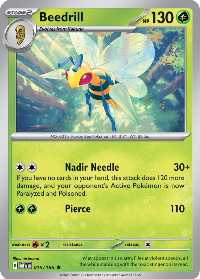 Beedrill (015/165) [Scarlet & Violet 151] | Fandemonia Ltd