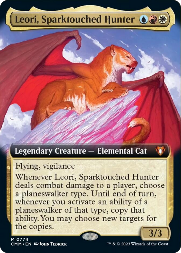 Leori, Sparktouched Hunter (Extended Art) [Commander Masters] | Fandemonia Ltd