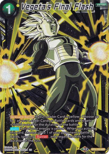 Vegeta's Final Flash (Collector's Selection Vol. 1) (BT9-133) [Promotion Cards] | Fandemonia Ltd