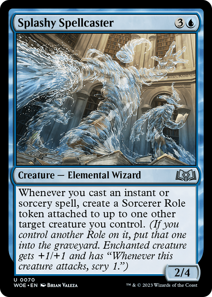 Splashy Spellcaster [Wilds of Eldraine] | Fandemonia Ltd