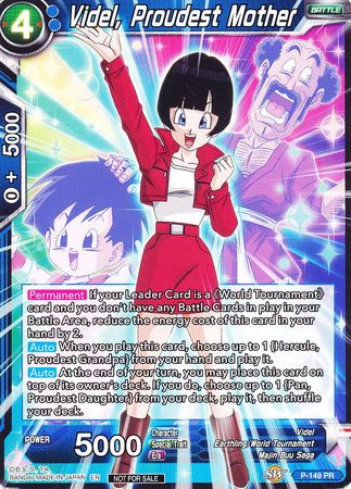 Videl, Proudest Mother (Power Booster: World Martial Arts Tournament) (P-149) [Promotion Cards] | Fandemonia Ltd