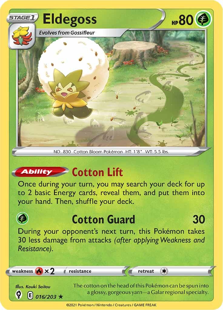 Eldegoss (016/203) (Theme Deck Exclusive) [Sword & Shield: Evolving Skies] | Fandemonia Ltd