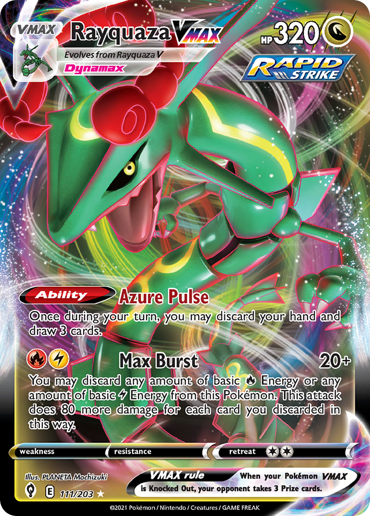 Rayquaza VMAX (111/203) (Jumbo Card) [Sword & Shield: Evolving Skies] | Fandemonia Ltd