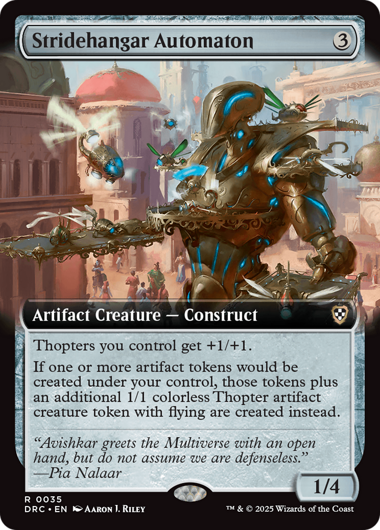 Stridehangar Automaton (Extended Art) [Aetherdrift Commander] | Fandemonia Ltd