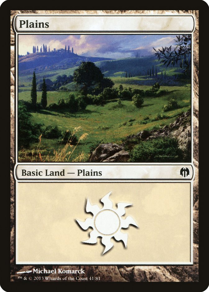 Plains (41) [Duel Decks: Heroes vs. Monsters] | Fandemonia Ltd