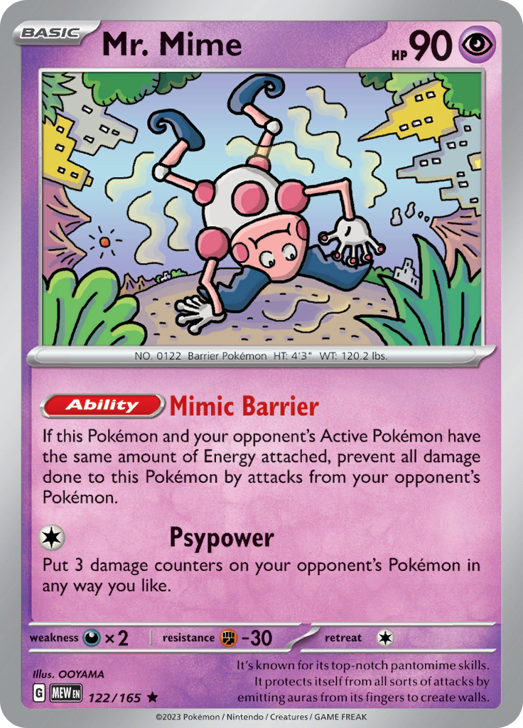 Mr. Mime (122/165) [Scarlet & Violet 151] | Fandemonia Ltd