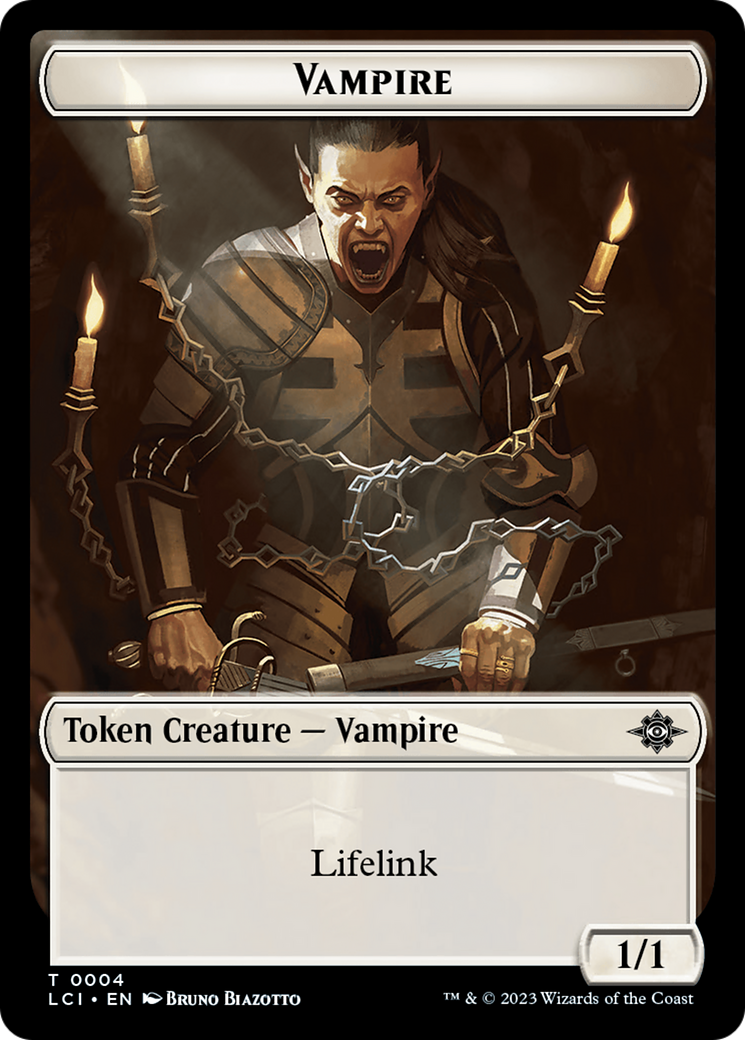 Vampire // Vampire Demon Double-Sided Token [The Lost Caverns of Ixalan Tokens] | Fandemonia Ltd