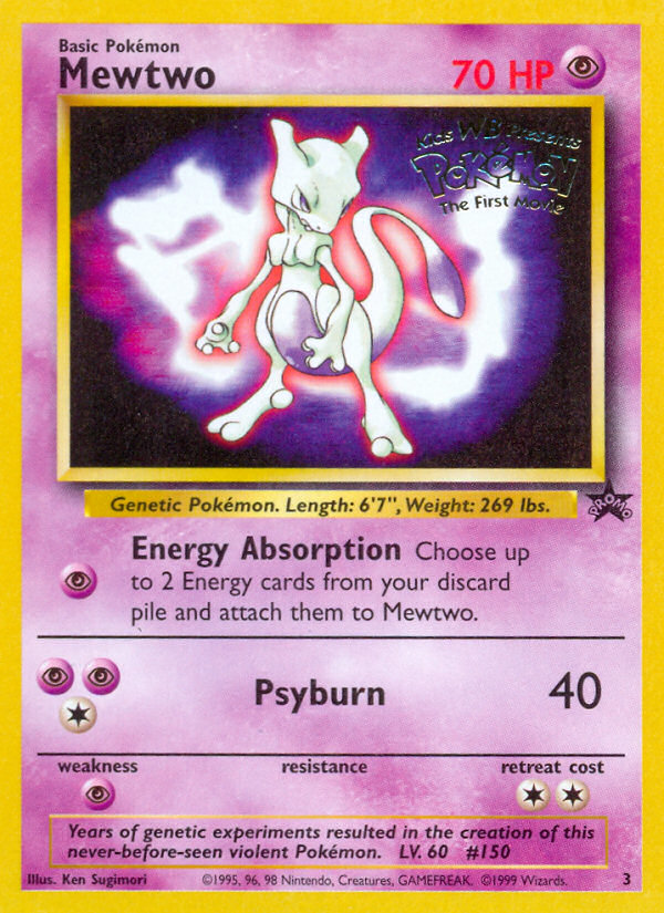 Mewtwo (3) [Wizards of the Coast: Black Star Promos] | Fandemonia Ltd